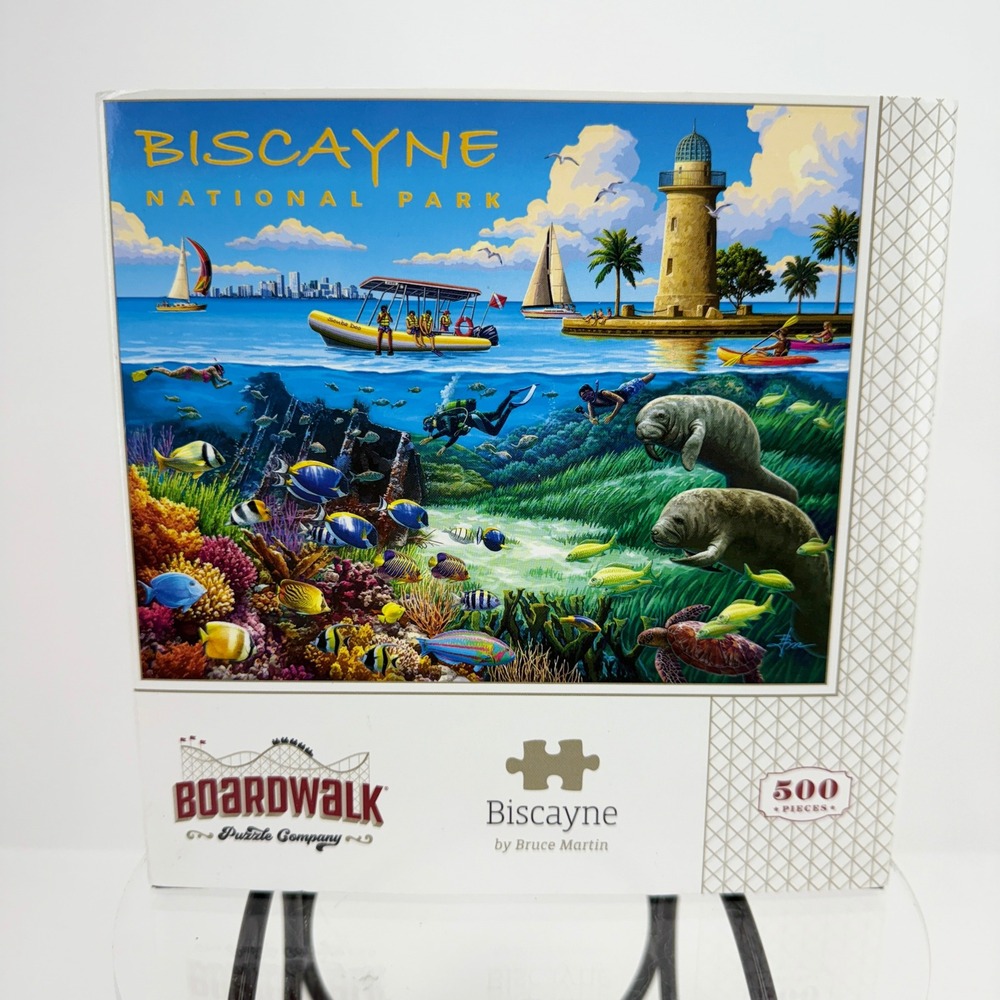 Boardwalk Puzzle Company‎ Biscayne National Park 500 Piece Bruce Martin Art New